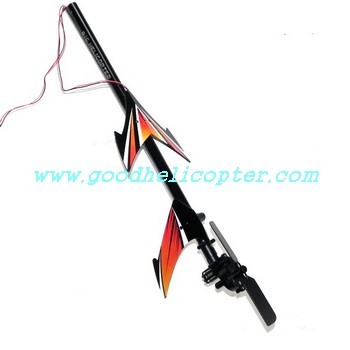 jxd-350-350V helicopter parts tail set (tail big boom + tail motor + tail motor deck + tail blade + tail decoration set + tail led bar) - Click Image to Close